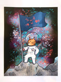 Space Mocha Moon Landing Print
